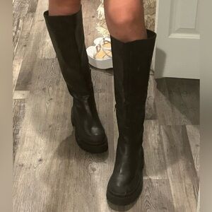 ASOS black knee high boots